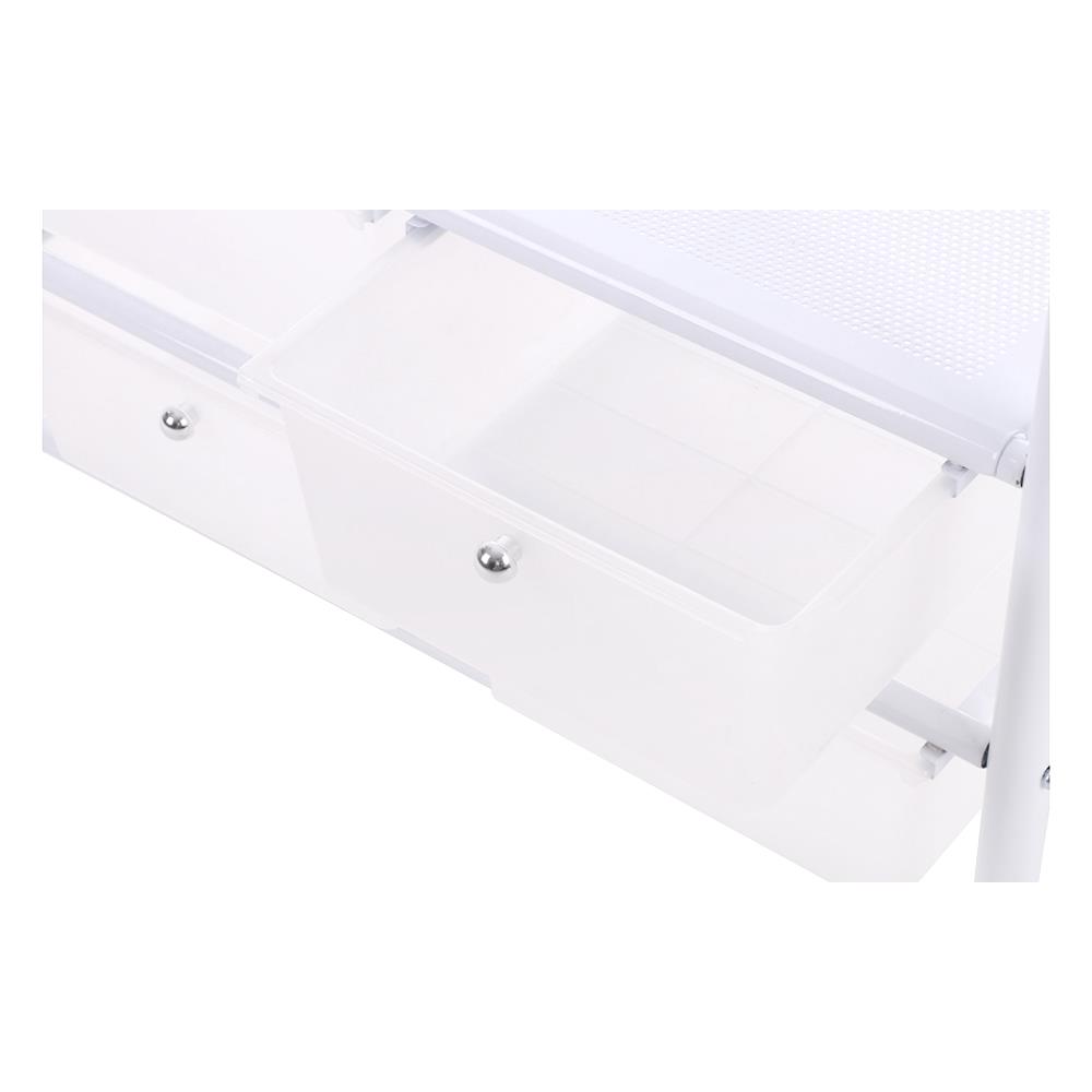 ราวแขวนผ้า 6 ลิ้นชัก ปรับระดับ PLIM 150x47x165 ซม. สีขาว