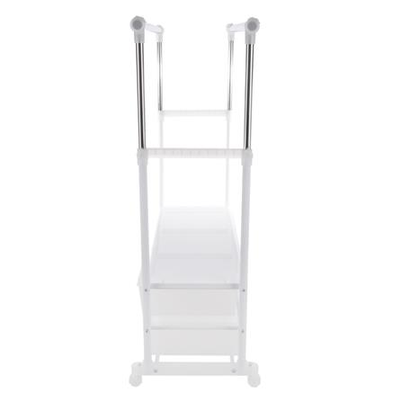 ราวแขวนผ้า 6 ลิ้นชัก ปรับระดับ PLIM 150x47x165 ซม. สีขาว_2