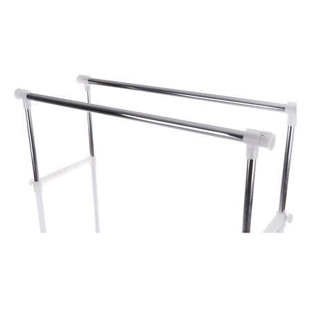 ราวแขวนผ้า 6 ลิ้นชัก ปรับระดับ PLIM 150x47x165 ซม. สีขาว_3