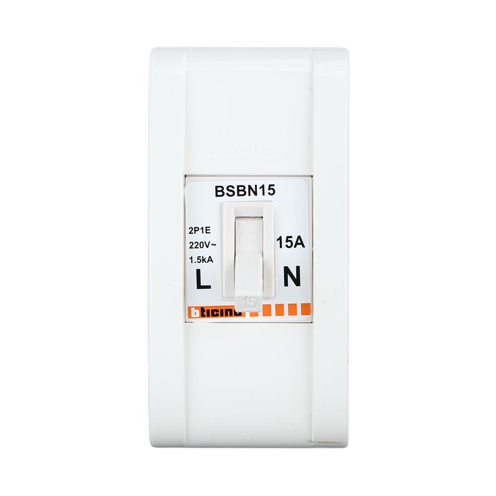 เซฟตี้เบรกเกอร์พร้อมกล่อง 10 แอมป์ 1 เฟส BTICINO BSB1