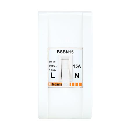 เซฟตี้เบรกเกอร์พร้อมกล่อง 15 แอมป์ 1 เฟส BTICINO BSB1_0