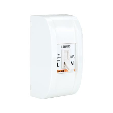 เซฟตี้เบรกเกอร์พร้อมกล่อง 15 แอมป์ 1 เฟส BTICINO BSB1_1