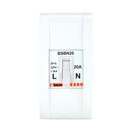 เซฟตี้เบรกเกอร์พร้อมกล่อง 20 แอมป์ 1 เฟส BTICINO BSB1