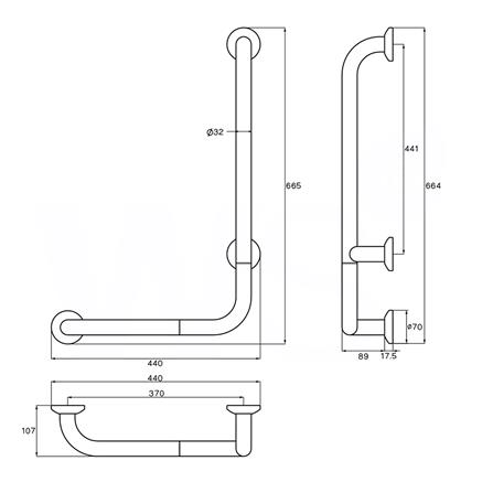 ราวมือจับกันลื่น ตัว L GB-6327-2B L-R_1