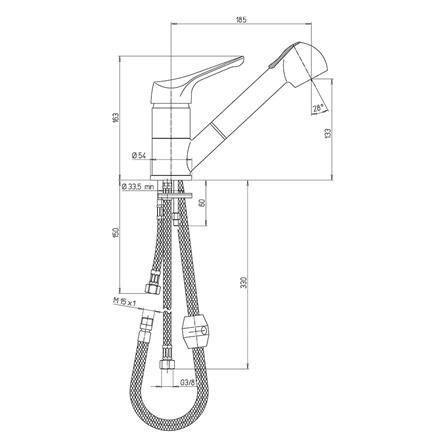 ก๊อกซิงค์ผสมเคาน์เตอร์ PAINI O4CR568_2