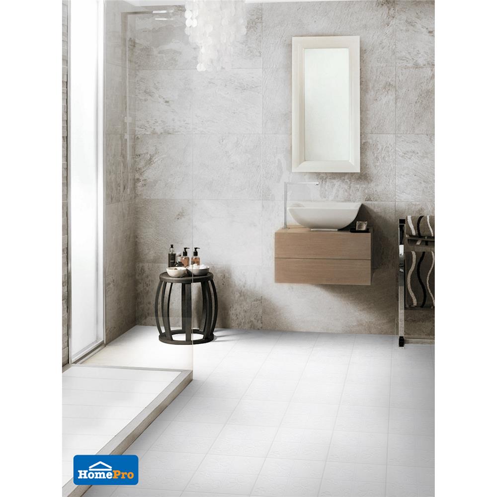 กระเบื้องพื้น 8x8 นิ้ว DURAGRES D-100 บลูม ขาว A 1 ตร.ม.