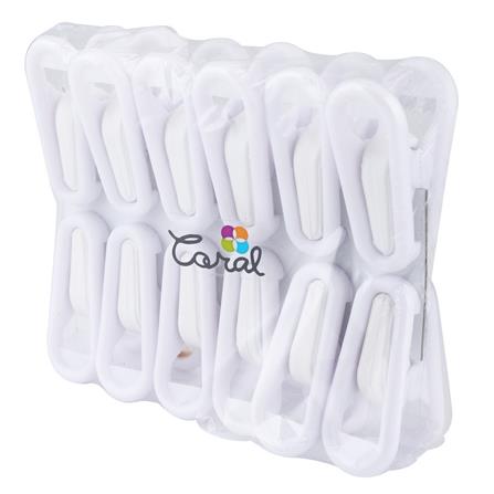 กิ๊บหนีบผ้า CSP สีขาว แพ็ก 12 ชิ้น_2