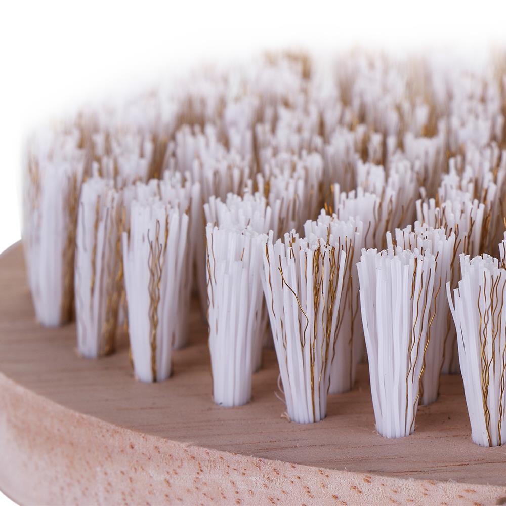 แปรงขัดพื้นผสมลวดทองเหลือง ตราสุนัข 79 สีธรรมชาติ