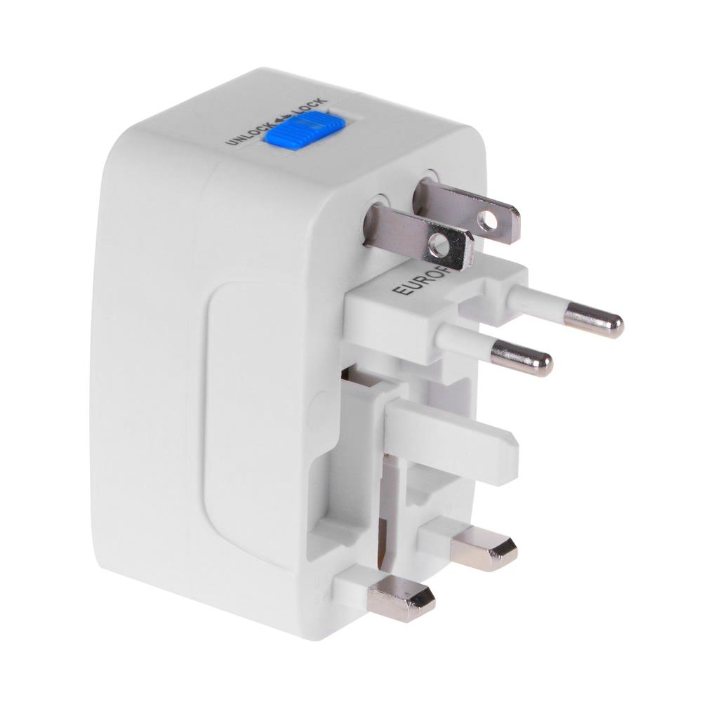 ปลั๊กแปลงขา TOSHINO DE-204 สีขาว