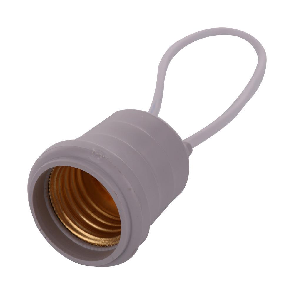 ขั้วยางกันน้ำเกลียว SANTORY E-27 สีเทา