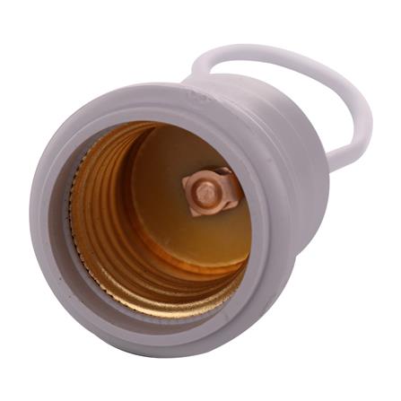 ขั้วยางกันน้ำเกลียว SANTORY E-27 สีเทา_2