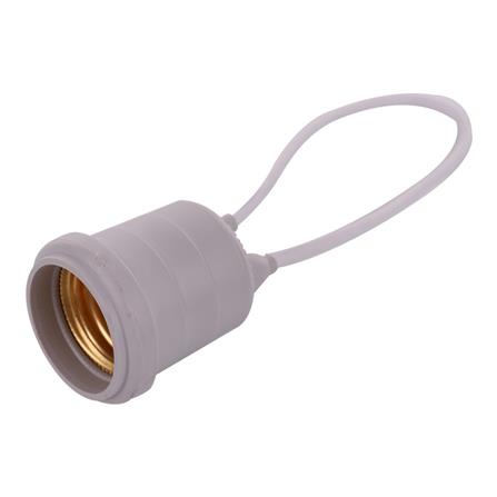 ขั้วยางกันน้ำเกลียว SANTORY E-27 สีเทา_3