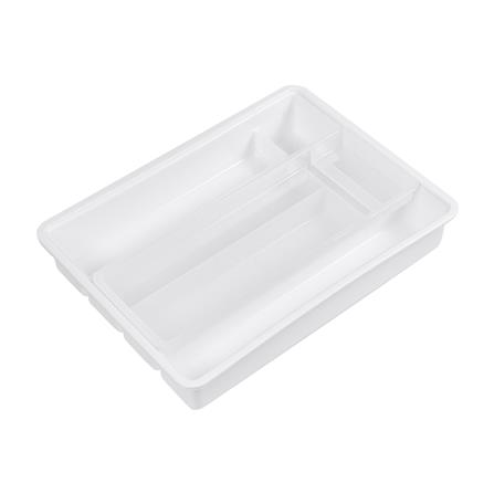 ถาดใส่อุปกรณ์ในครัว 5 ช่อง มีชั้น MICRONWARE 5504 สีขาว