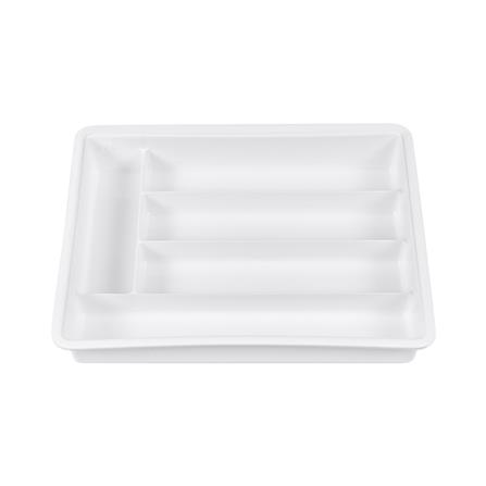 ถาดใส่อุปกรณ์ในครัว 5 ช่อง มีชั้น MICRONWARE 5504 สีขาว_2