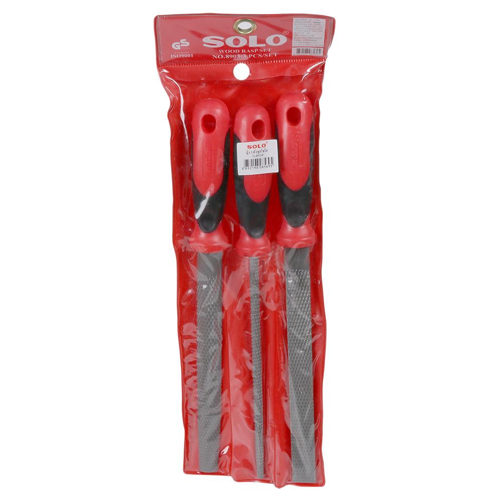 ตะไบไม้ SOLO No.8903 8 นิ้ว 3ชิ้น/ชุด