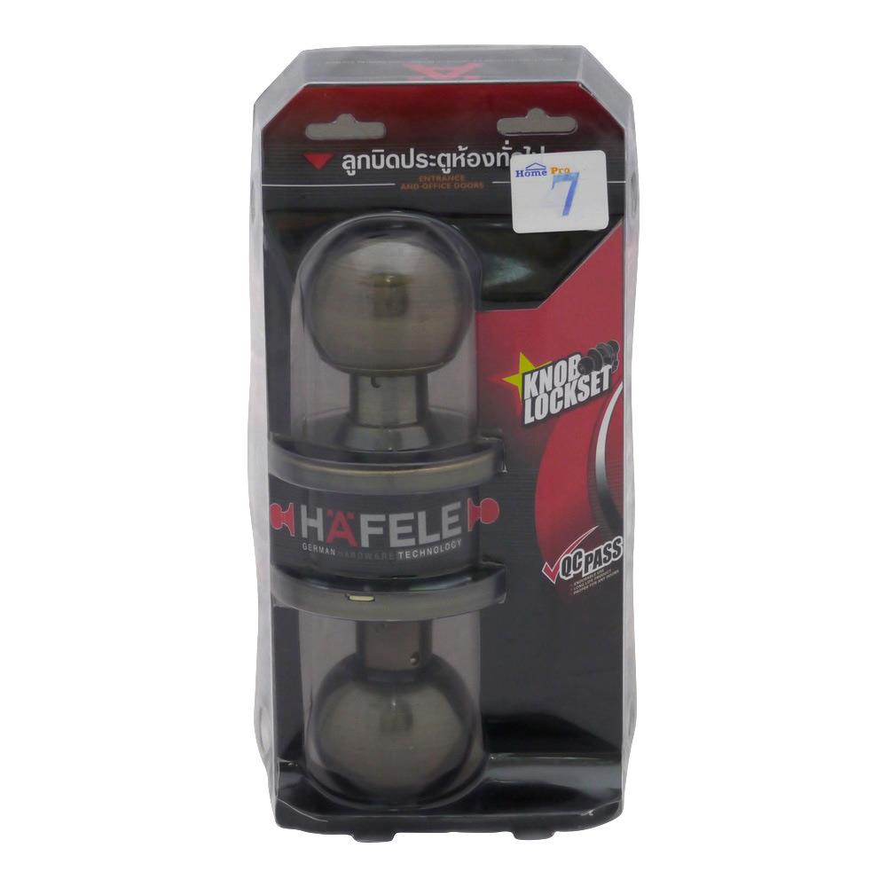 ลูกบิดทั่วไป หัวกลม HAFELE 489.10.402 สีทองเหลืองรมดำ