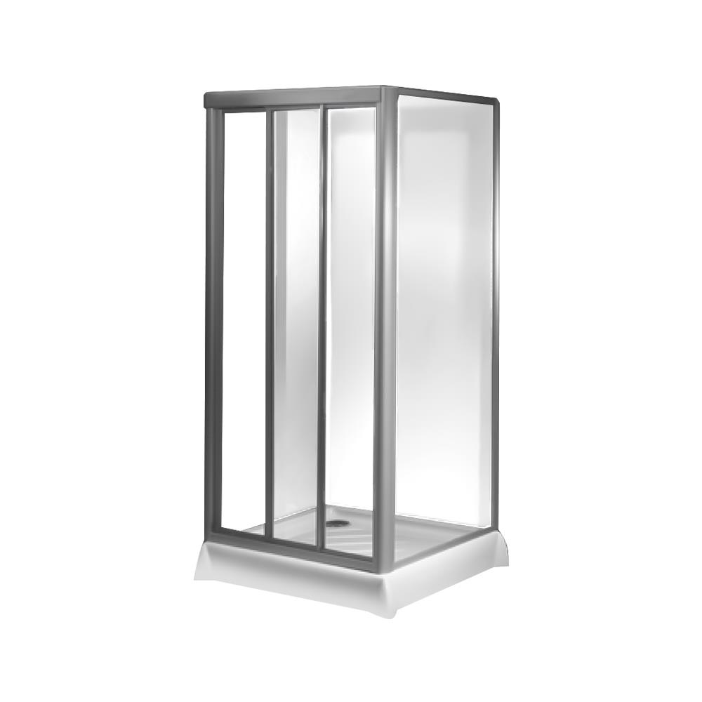 ฉากกั้นอาบน้ำ BATHROOM DESIGN SLIDE 90R GWH 90X90 ซม.