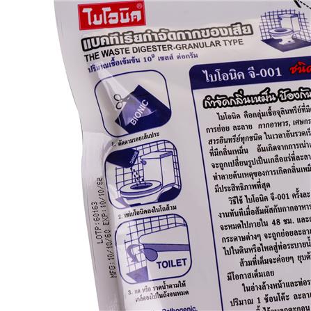 เกล็ดขจัดกลิ่นสุขภัณฑ์ BIONIC 100 กรัม_3