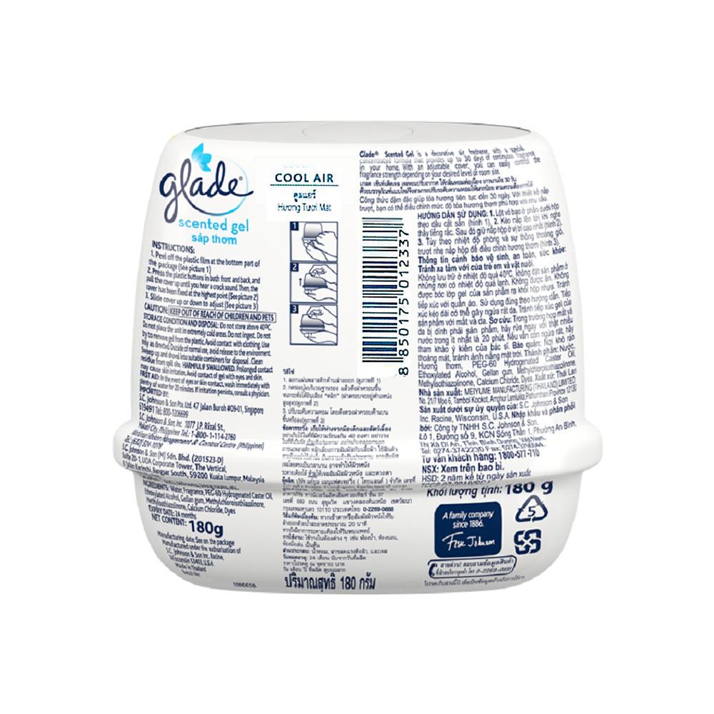 เจลปรับอากาศ GLADE SCENTED 180g COOL AIR