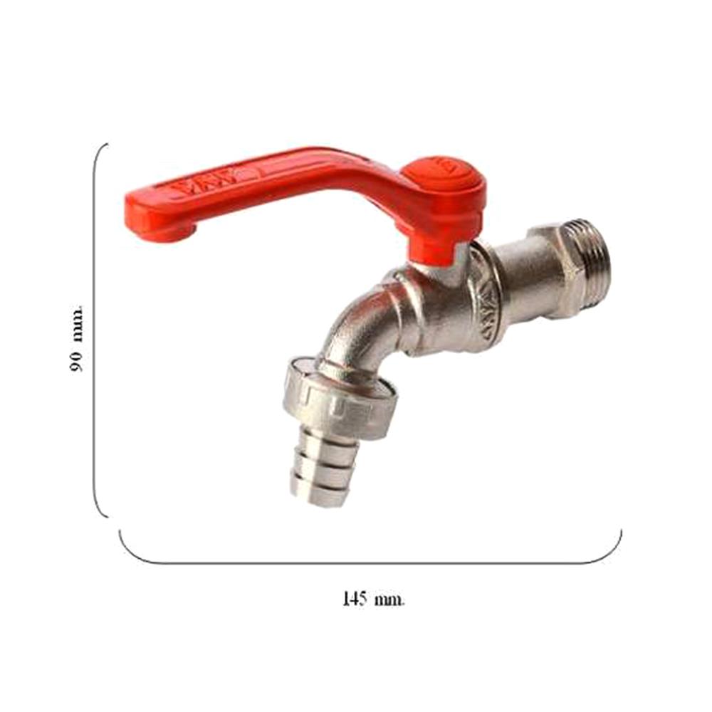 ก๊อกสนาม ANA 3/4 นิ้ว สีส้ม