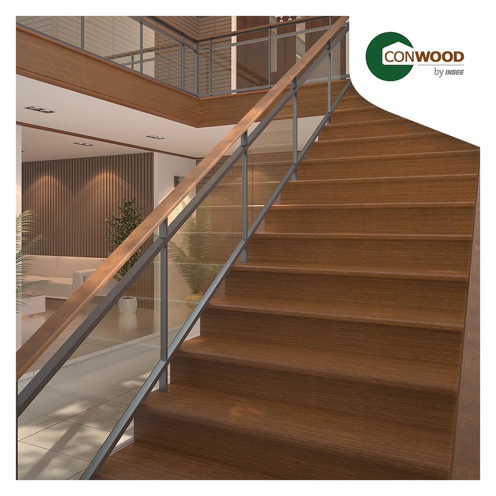 ไม้บันได ลูกตั้ง CONWOOD หน้า 8 นิ้ว 20X120X1.6 ซม. สีธรรมชาติ