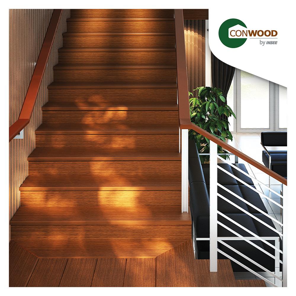 ไม้บันได ลูกนอน CONWOOD หน้า 10 นิ้ว 25X120X2.5 ซม. สีธรรมชาติ