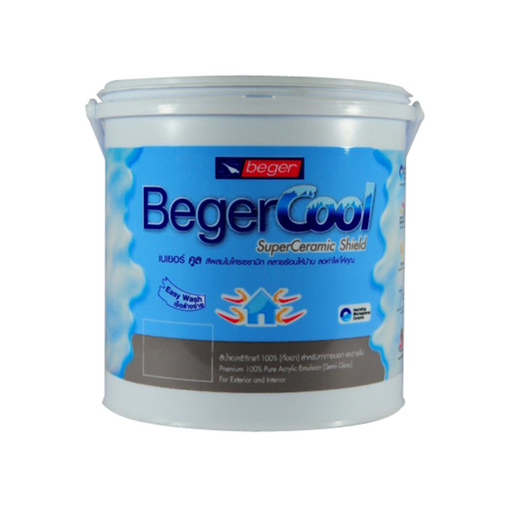 สีน้ำทาภายนอก BEGERCOOL SUPER CERAMIC SHIELD 4400 กึ่งเงา 1 แกลลอน