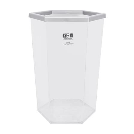 ถังขยะหกเหลี่ยม เรืองวา RW9271 56 ลิตร สีใส_0