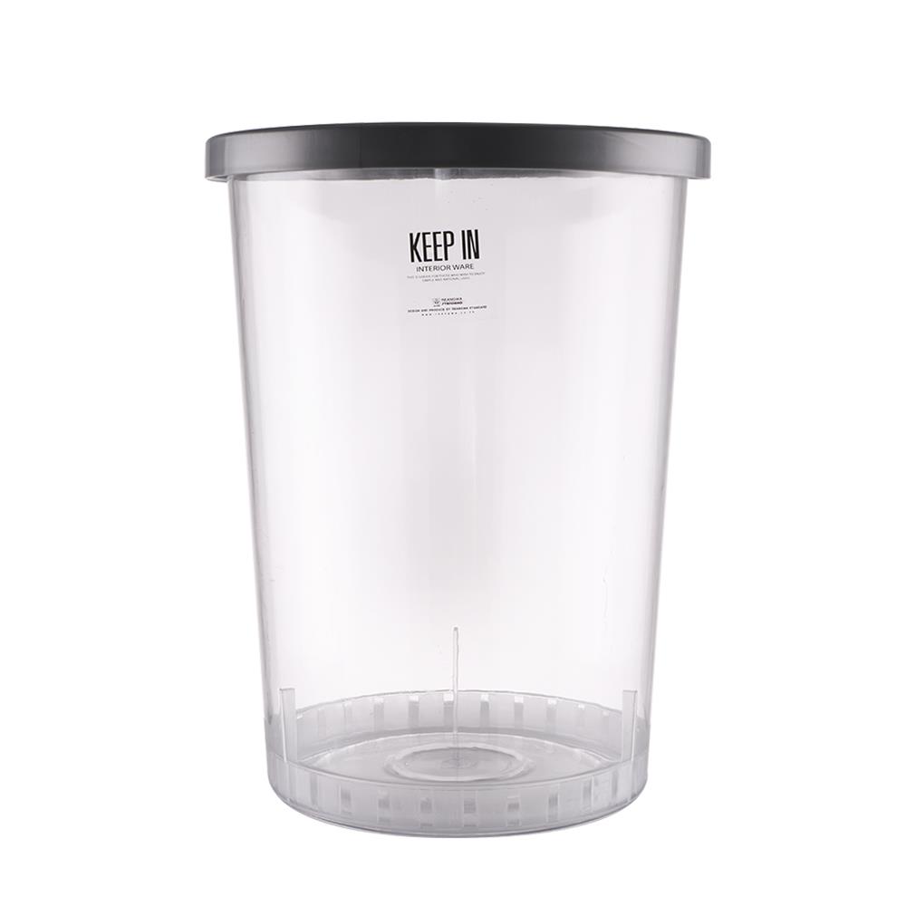 ถังขยะกลม ตรามือ RW_9269 45 ลิตร สีใส