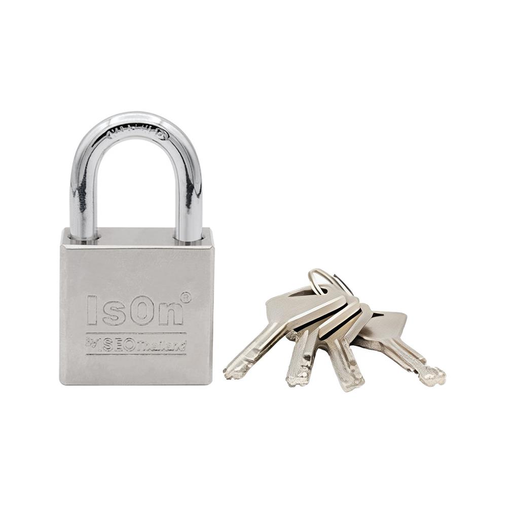 กุญแจลูกปืน ISON 877C 40 มม. สีสเตนเลส