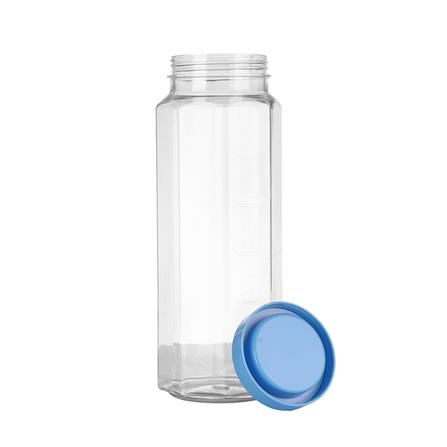 ขวดน้ำทรงแปดเหลี่ยมฝาเกลียวPET PIONEER 1.37 ลิตร สีฟ้า_1