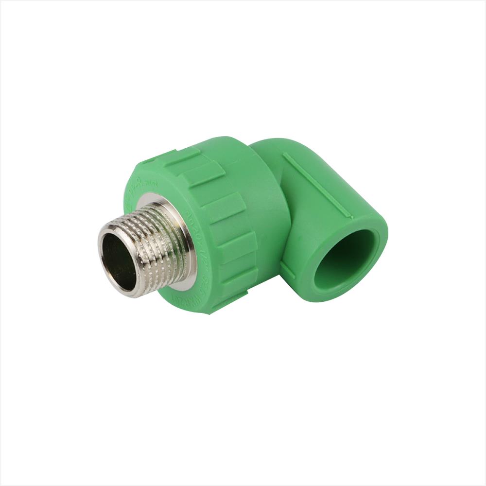 ข้องอ 90 องศา เกลียวนอก THAI PP-R D25 3/4 นิ้ว สีเขียว