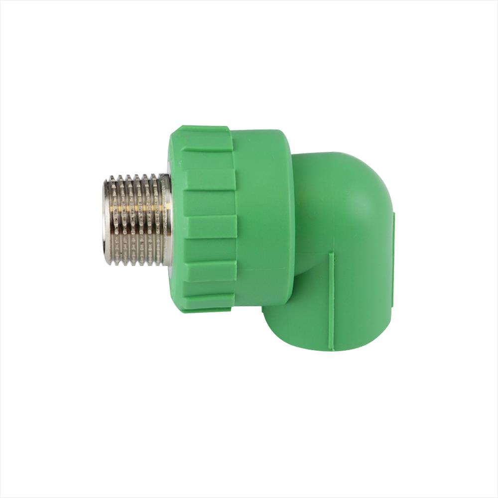 ข้องอ 90 องศา เกลียวนอก THAI PP-R D25 3/4 นิ้ว สีเขียว