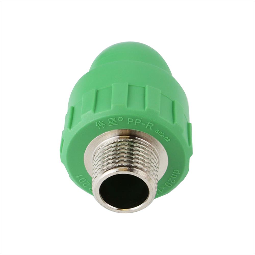 ข้องอ 90 องศา เกลียวนอก THAI PP-R D25 3/4 นิ้ว สีเขียว