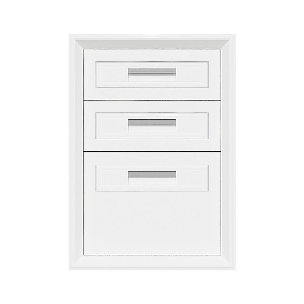 ตู้ลิ้นชัก 3 ชั้น ABS KING GOLD 47x67 ซม. สีขาว