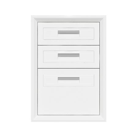 ตู้ลิ้นชัก 3 ชั้น ABS KING GOLD 47x67 ซม. สีขาว_0