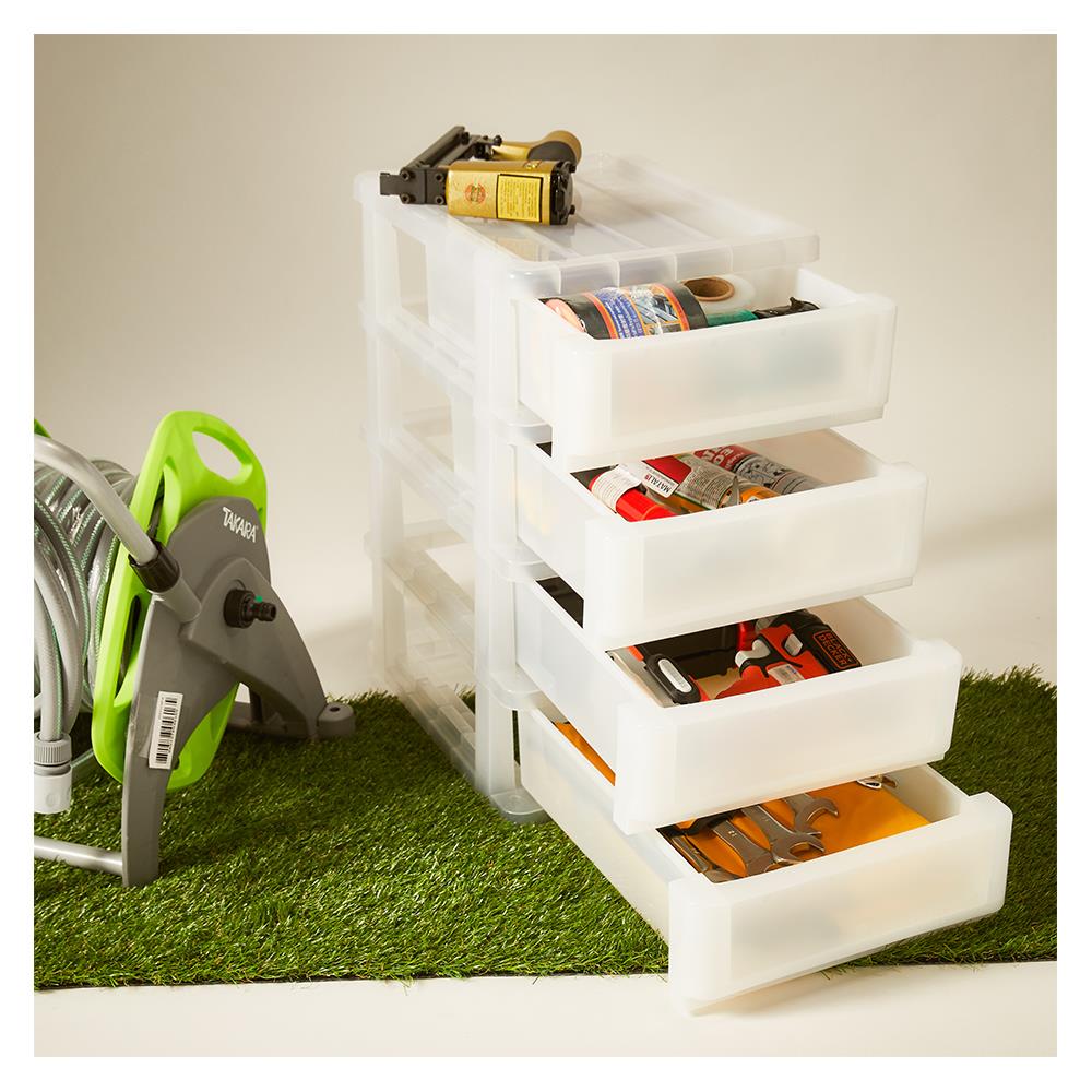 ตู้ลิ้นชัก 4 ชั้น SN 37x28x49.5 ซม. สีขาว