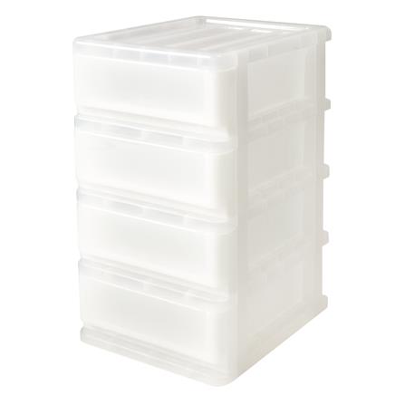 ตู้ลิ้นชัก 4 ชั้น SN 37x28x49.5 ซม. สีขาว