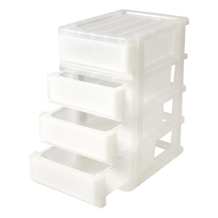 ตู้ลิ้นชัก 4 ชั้น SN 37x28x49.5 ซม. สีขาว_1