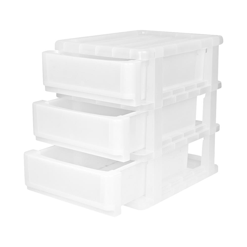 ตู้ลิ้นชัก 3 ชั้น SN 37x28x37.5 ซม. สีขาว