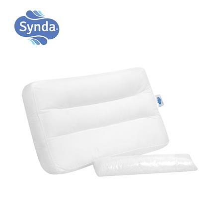 หมอนสุขภาพ ใยสังเคราะห์ SYNDA CONTOUR 1 15.5x24.5 นิ้ว สีขาว