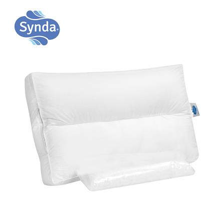 หมอนสุขภาพ ใยสังเคราะห์ SYNDA CONTOUR 2 15.5x24.5 นิ้ว สีขาว
