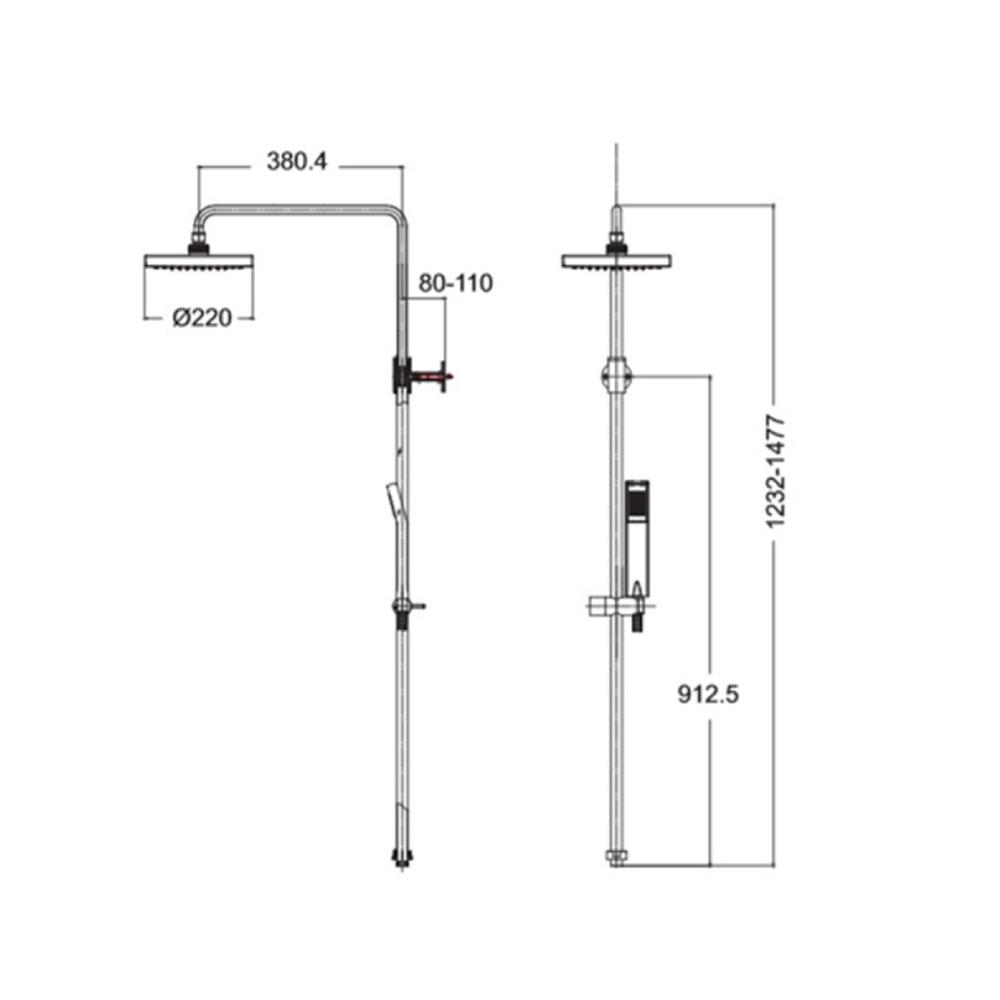 ฝักบัว RAIN SHOWER ผสม AMERICAN STANDARD  A-6110-978-903