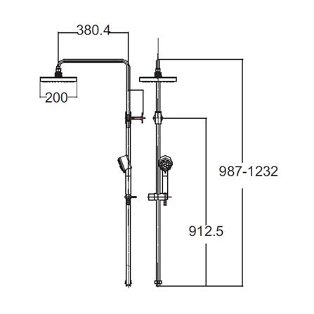 ฝักบัว RAIN SHOWER ผสม AMERICAN STANDARD A-6110-978-904_1