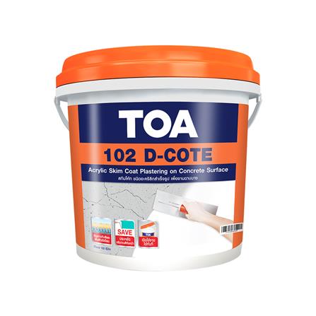 อะคริลิกฉาบ TOA 102 D-COTE 5 กก.