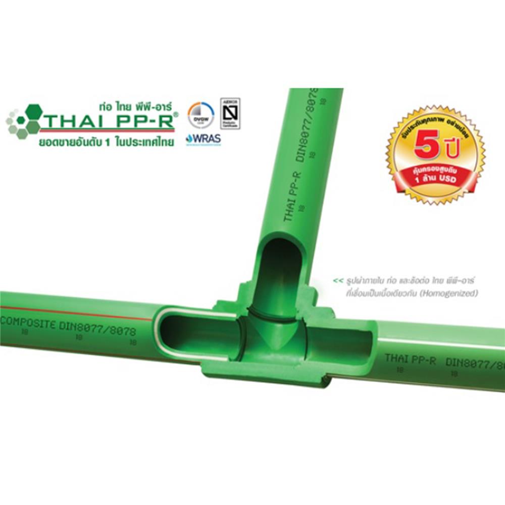 ข้องอเกลียวใน 90 องศา PP-R THAI PP-R 1 นิ้ว