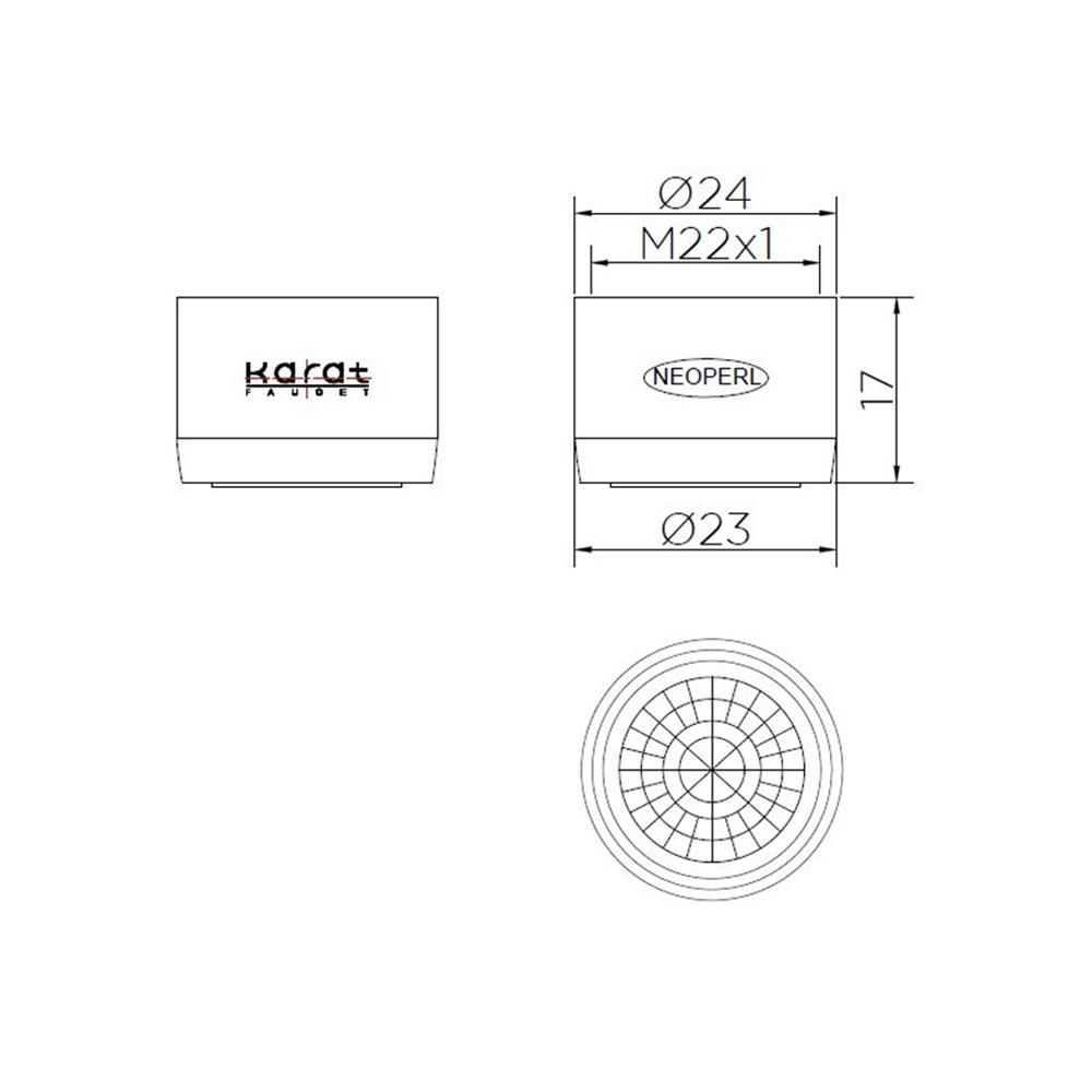 ปากกรองก๊อก KARAT KP-11-512-50