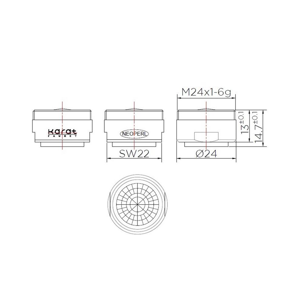 ปากกรองก๊อก KARAT KP-11-522-50
