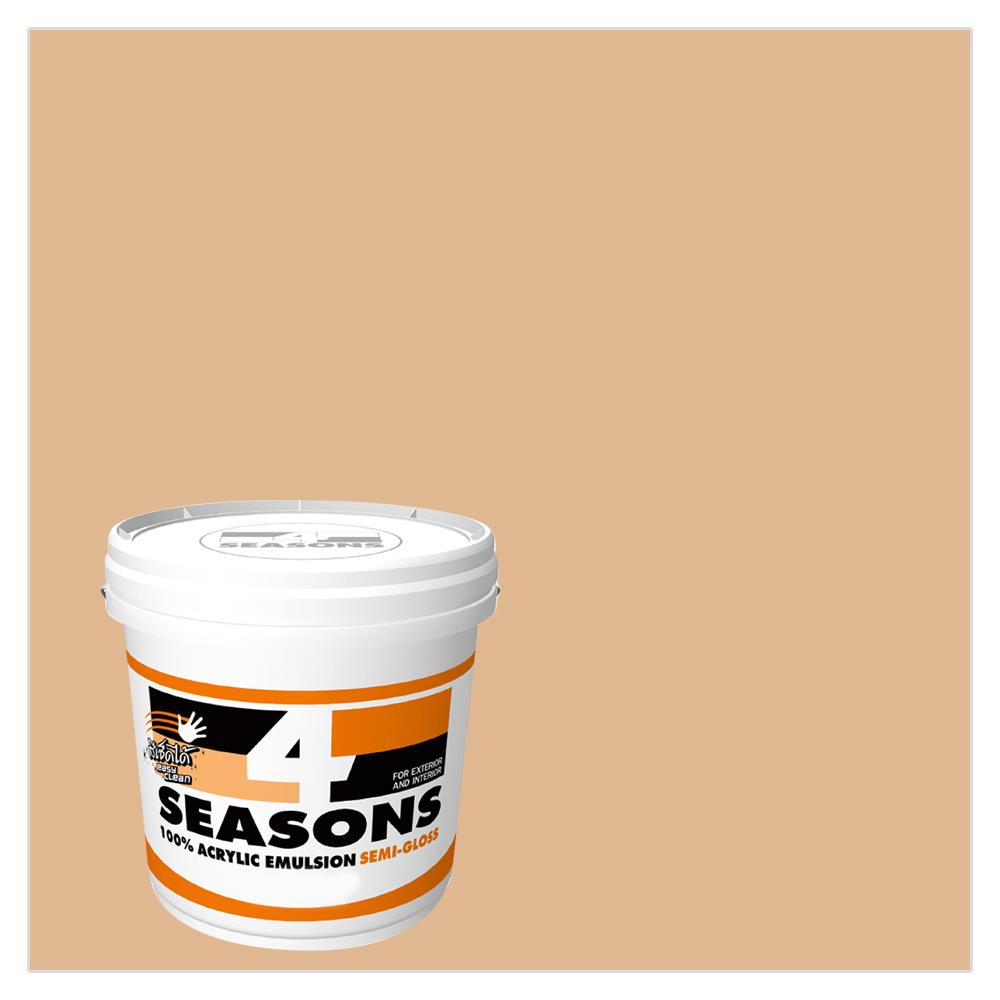 สีน้ำทาภายนอก TOA 4 SEASONS AG6009 สีน้ำตาล กึ่งเงา 5 แกลลอน