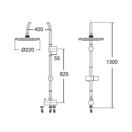 ฝักบัว RAIN SHOWER เดี่ยว AMERICAN STANDARD A-6110-978-905_1